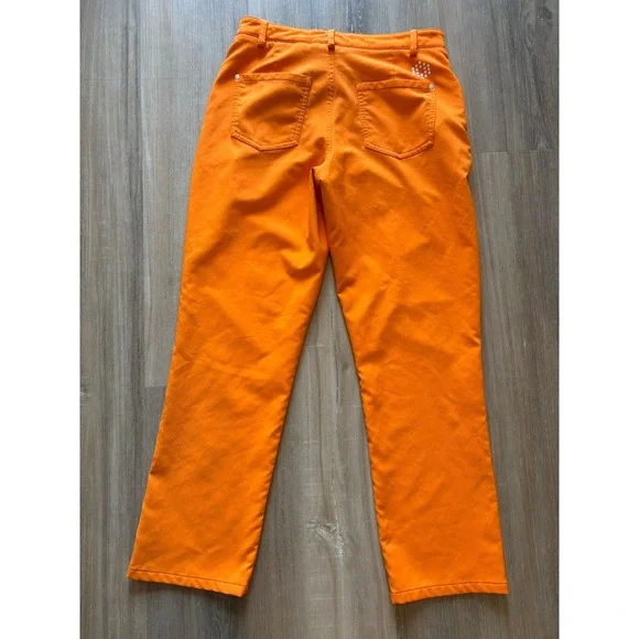 Puma‎ RICKIE FOWLER Orange Boys Golf Pants Size Large - Picture 5 of 8